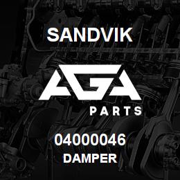 04000046 Sandvik DAMPER | AGA Parts