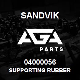 04000056 Sandvik SUPPORTING RUBBER | AGA Parts