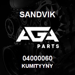 04000060 Sandvik KUMITYYNY | AGA Parts