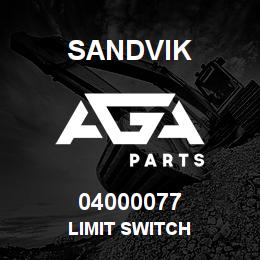 04000077 Sandvik LIMIT SWITCH | AGA Parts