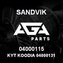 04000115 Sandvik KYT KOODIA 04000131 RB | AGA Parts