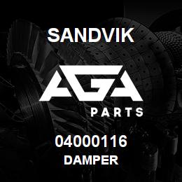 04000116 Sandvik DAMPER | AGA Parts