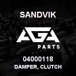 04000118 Sandvik DAMPER, CLUTCH | AGA Parts