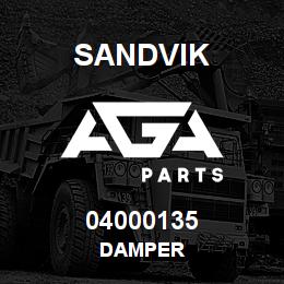 04000135 Sandvik DAMPER | AGA Parts