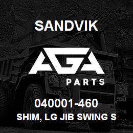 040001-460 Sandvik SHIM, LG JIB SWING SLIDE | AGA Parts