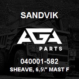 040001-582 Sandvik SHEAVE, 6.5" MAST FEED CHAIN | AGA Parts