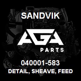 040001-583 Sandvik DETAIL, SHEAVE, FEED CHAIN | AGA Parts