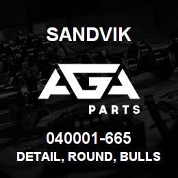040001-665 Sandvik DETAIL, ROUND, BULLSHAFT MRLN6 | AGA Parts