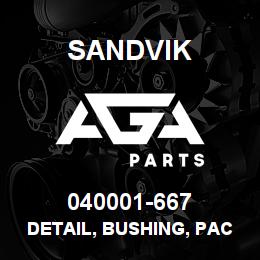 040001-667 Sandvik DETAIL, BUSHING, PACKING NUT | AGA Parts