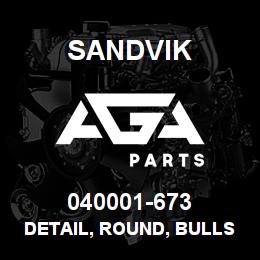 040001-673 Sandvik DETAIL, ROUND, BULLSHAFT NUT, RH | AGA Parts