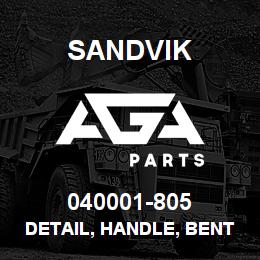 040001-805 Sandvik DETAIL, HANDLE, BENT | AGA Parts