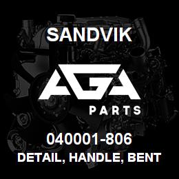 040001-806 Sandvik DETAIL, HANDLE, BENT | AGA Parts