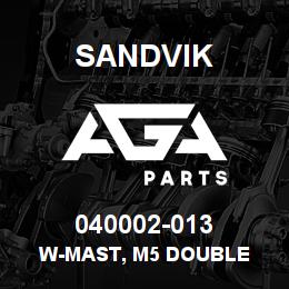 040002-013 Sandvik W-MAST, M5 DOUBLE | AGA Parts