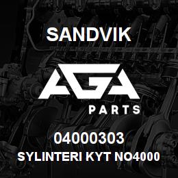 04000303 Sandvik SYLINTERI KYT NO4000316 | AGA Parts