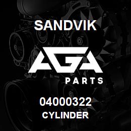 04000322 Sandvik CYLINDER | AGA Parts