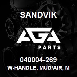 040004-269 Sandvik W-HANDLE, MUD/AIR, MED FRAME | AGA Parts
