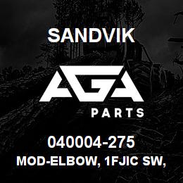 040004-275 Sandvik MOD-ELBOW, 1FJIC SW, .13NPT TAP | AGA Parts