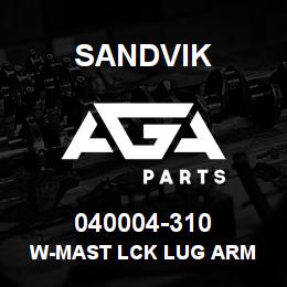 040004-310 Sandvik W-MAST LCK LUG ARM | AGA Parts