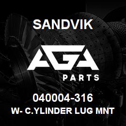 040004-316 Sandvik W- C.YLINDER LUG MNT | AGA Parts