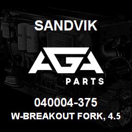040004-375 Sandvik W-BREAKOUT FORK, 4.50 OD PIPE | AGA Parts