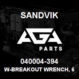 040004-394 Sandvik W-BREAKOUT WRENCH, 60" | AGA Parts