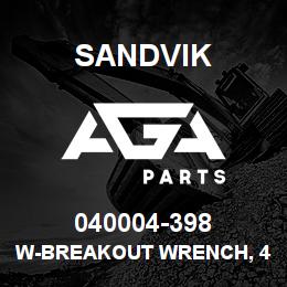 040004-398 Sandvik W-BREAKOUT WRENCH, 48" | AGA Parts