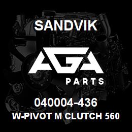 040004-436 Sandvik W-PIVOT M CLUTCH 5600I | AGA Parts