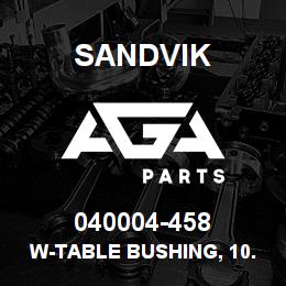 040004-458 Sandvik W-TABLE BUSHING, 10.75 RD | AGA Parts