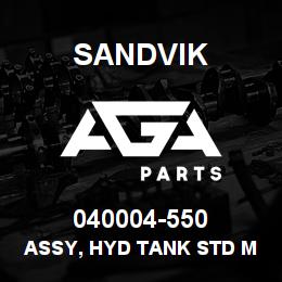 040004-550 Sandvik ASSY, HYD TANK STD MARLIN | AGA Parts