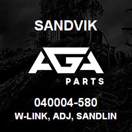 040004-580 Sandvik W-LINK, ADJ, SANDLINE SWING | AGA Parts