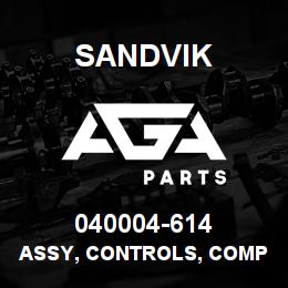 040004-614 Sandvik ASSY, CONTROLS, COMP CLUTCH | AGA Parts