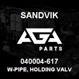 040004-617 Sandvik W-PIPE, HOLDING VALVE | AGA Parts
