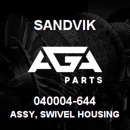 040004-644 Sandvik ASSY, SWIVEL HOUSING-NUT | AGA Parts