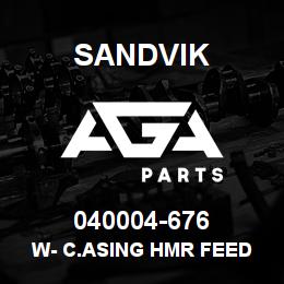 040004-676 Sandvik W- C.ASING HMR FEED PIVOT | AGA Parts
