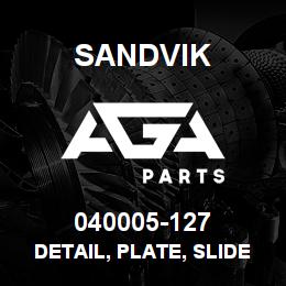 040005-127 Sandvik DETAIL, PLATE, SLIDE SHIM | AGA Parts