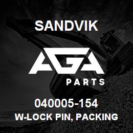 040005-154 Sandvik W-LOCK PIN, PACKING NUT 400-500 | AGA Parts