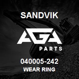 040005-242 Sandvik WEAR RING | AGA Parts