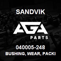 040005-248 Sandvik BUSHING, WEAR, PACKING NUT | AGA Parts