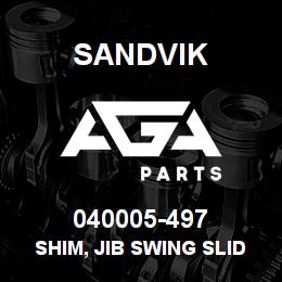 040005-497 Sandvik SHIM, JIB SWING SLIDE | AGA Parts