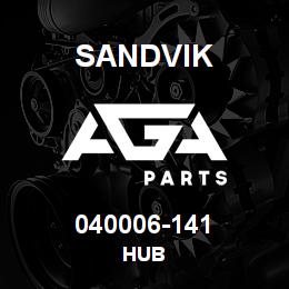 040006-141 Sandvik HUB | AGA Parts