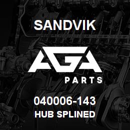 040006-143 Sandvik HUB SPLINED | AGA Parts