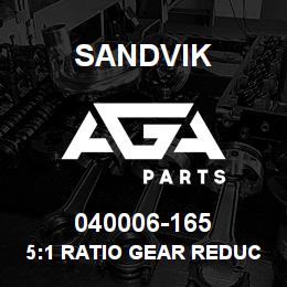 040006-165 Sandvik 5:1 RATIO GEAR REDUCER | AGA Parts