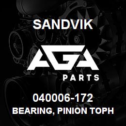 040006-172 Sandvik BEARING, PINION TOPHEAD | AGA Parts