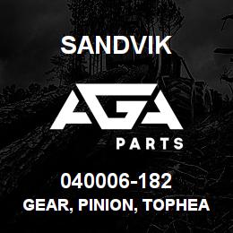 040006-182 Sandvik GEAR, PINION, TOPHEAD RB | AGA Parts