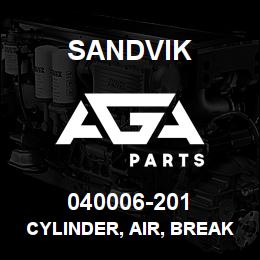 040006-201 Sandvik CYLINDER, AIR, BREAKOUT FORK | AGA Parts