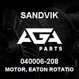 040006-208 Sandvik MOTOR, EATON ROTATION/AIR | AGA Parts