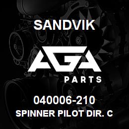 040006-210 Sandvik SPINNER PILOT DIR. CTRL | AGA Parts