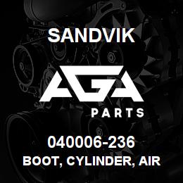 040006-236 Sandvik BOOT, CYLINDER, AIR | AGA Parts
