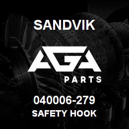 040006-279 Sandvik SAFETY HOOK | AGA Parts