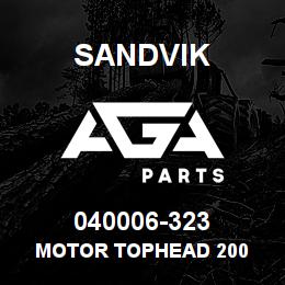 040006-323 Sandvik MOTOR TOPHEAD 200 | AGA Parts